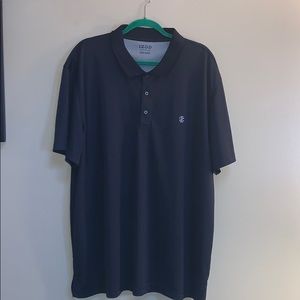 A black short sleeve dress shirt